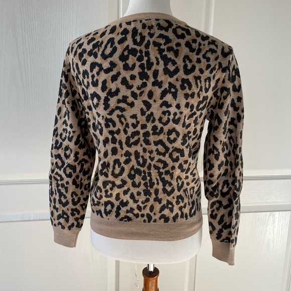 J Crew Merino Leopard Sweater - Picture 4 of 6